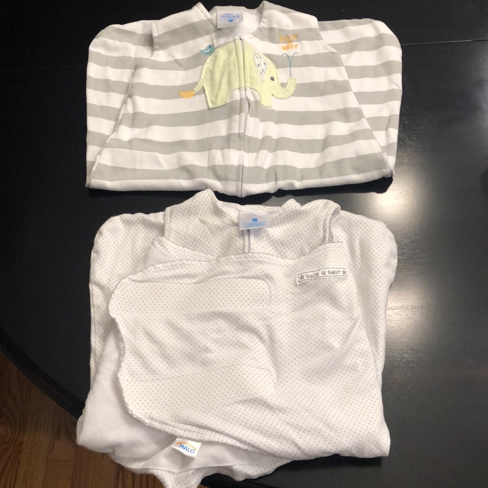 Halo sleepsack and Halo sleepsack swaddle